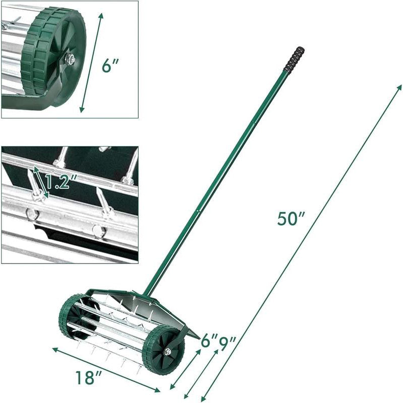 🌿 T-Griff Gartenhacke / Belüfter – Robuster Eisen-Unkrautstecher für Rasen & Beet – Ergonomischer Handvertikutierer mit rutschfestem Griff