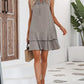 🎉Letzter Tag der Aktion:50% Rabatt💃Damenkleid mit Schleife und geometrischem Muster