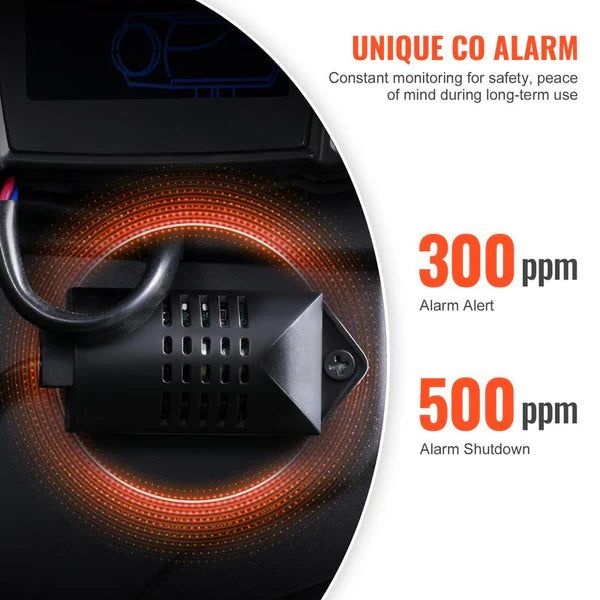 8-kW-Dieselheizung, 12 V/24 V All-in-One-Diesel-Luftheizung, Bluetooth-APP-Steuerung, Fernbedienung und Display, CO-Alarm, schnelle Beheizung