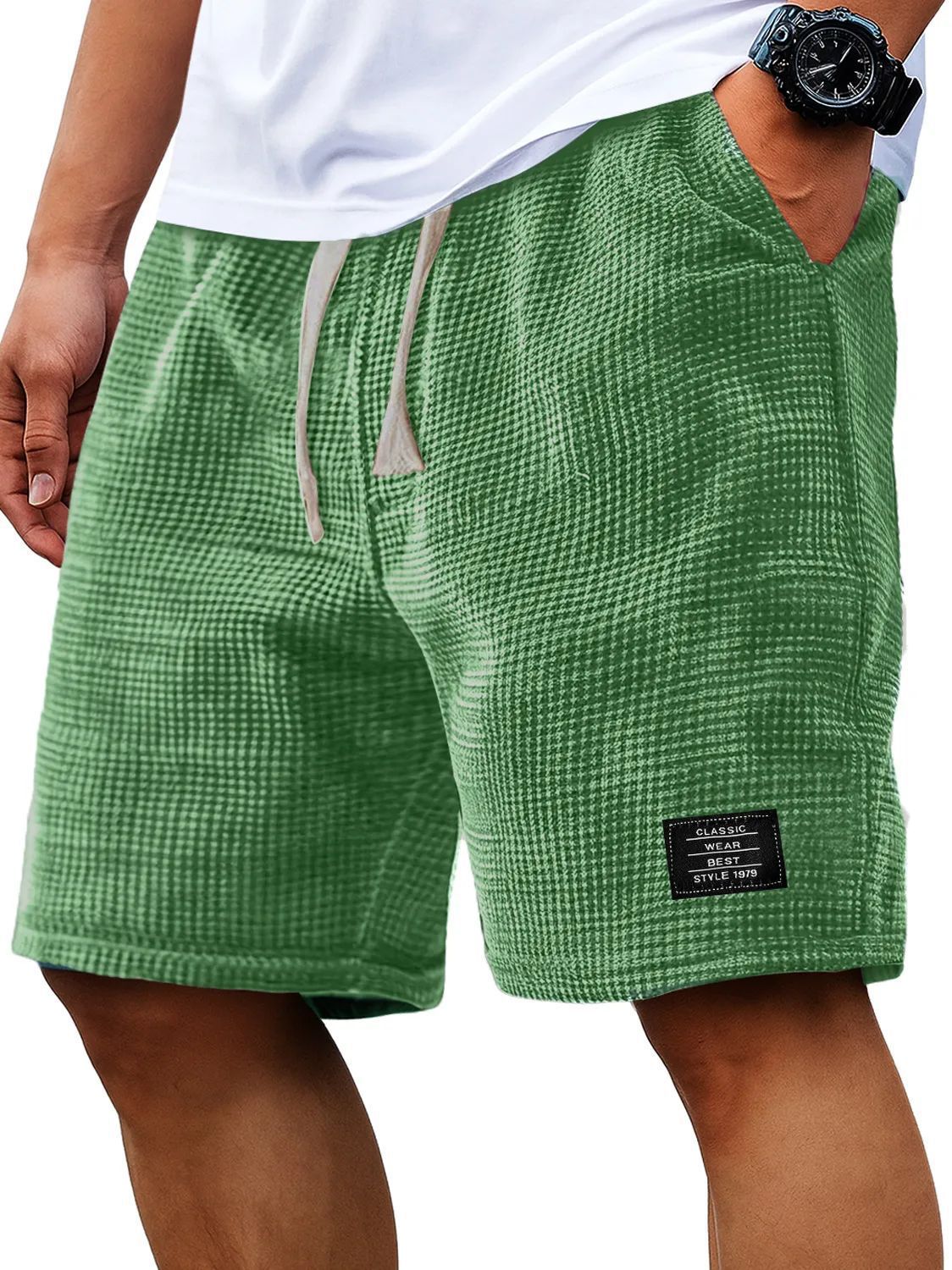 🩳 50% RABATT! 🌿 Atmungsaktive Waffel-Herren-Freizeitshorts – Leicht, elastischer Bund & lässiger Schnitt – Ideal für warme Tage, Freizeit oder einen entspannten Look – bequem & vielseitig ☀️✨