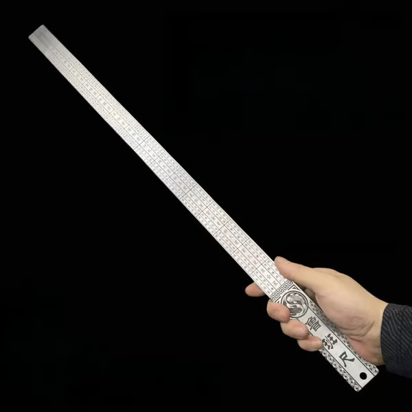🏆Blitzangebot🔥Hochleistungs-Messlineal aus gehärtetem Stahl und Edelstahl, multifunktionales, fahrzeugmontiertes, verdicktes Messlineal📏