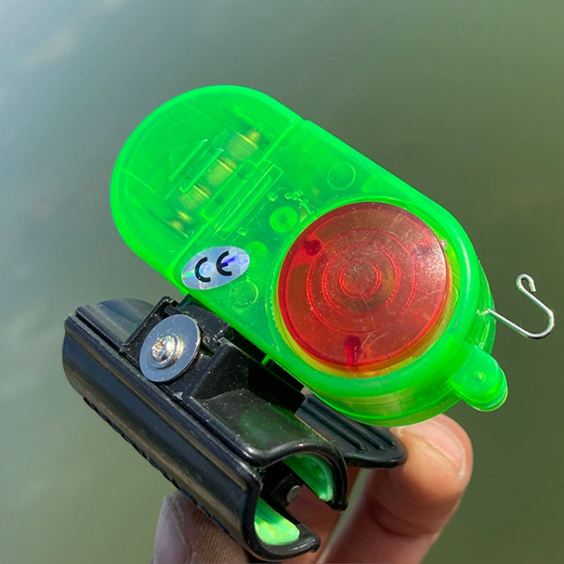 🎣 Fischalarm mit Licht & Ton – hochempfindlicher Bissanzeiger für Ausleger- & Grundruten, mit praktischer Klemme für zuverlässigen Halt 🔔