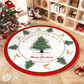 🎄Festive Non-Slip Round Christmas Tree Rug✨