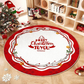 🎄Festive Non-Slip Round Christmas Tree Rug✨