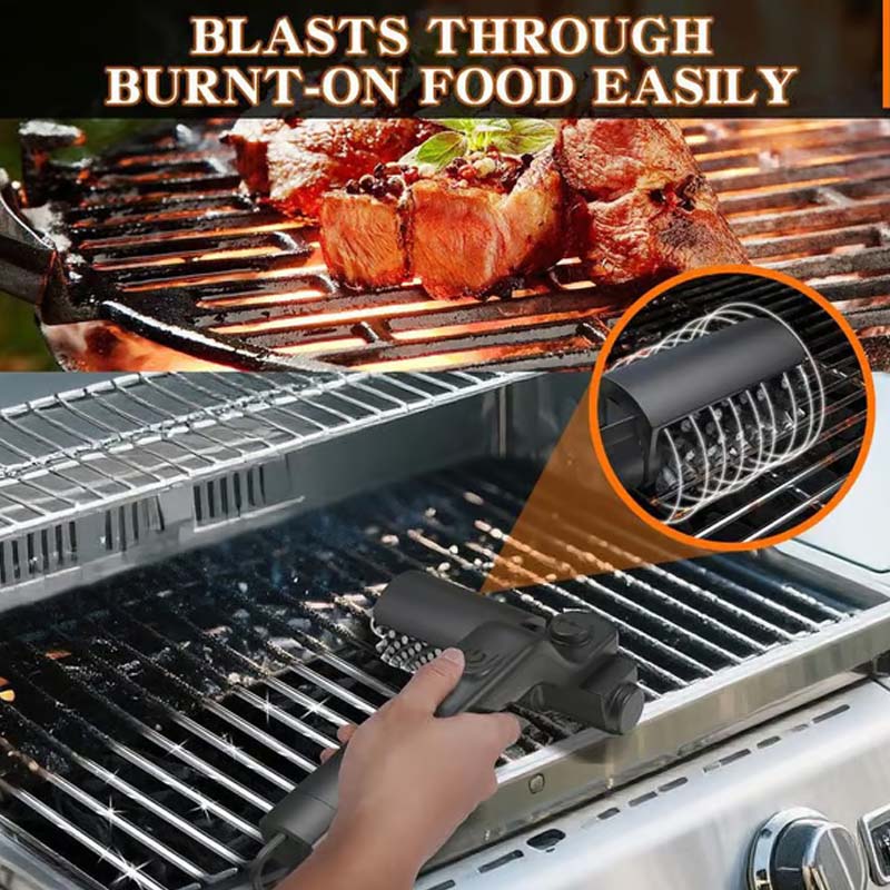 🔥⚡ Elektrischer Grillbürstenreiniger Kabellos: 50% RABATT! 💎💪 Tiefenreinigung mit Schnellwechsel-Bürste, 2600mAh Akku für langes Grillen