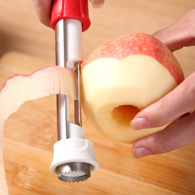 🥳 2026 HOT SALE 🥳💞 50.000+ VERKAUFT! 🔪🛒 Kaufe 1, erhalte 1 GRATIS + 50% RABATT! Der 2-in-1 Küchenheld: Entkernen & Schälen in einem Dreh 🍎⏱️❤️