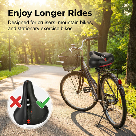 Ergonomischer, atmungsaktiver Fahrradsattel mit Memory-Schaum