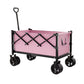 📢 40% RABATT! ⏰ Faltbarer Transportwagen mit Rädern – Robuster Stahlrahmen, 80 kg Traglast, für Strand, Camping & Garten