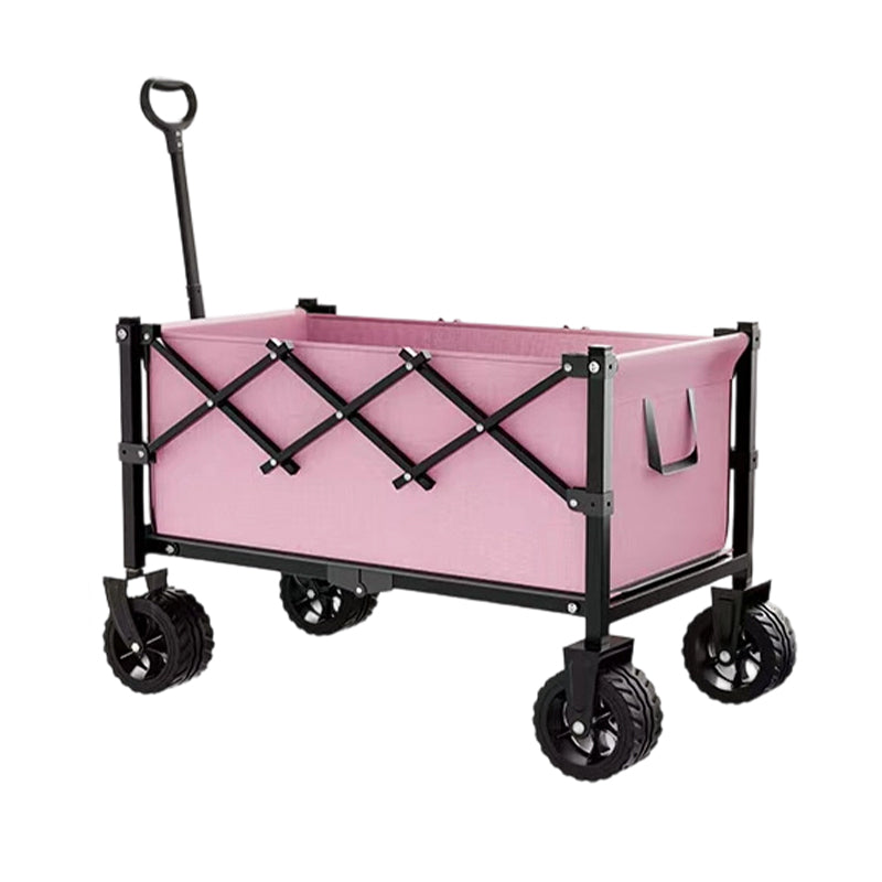 📢 40% RABATT! ⏰ Faltbarer Transportwagen mit Rädern – Robuster Stahlrahmen, 80 kg Traglast, für Strand, Camping & Garten