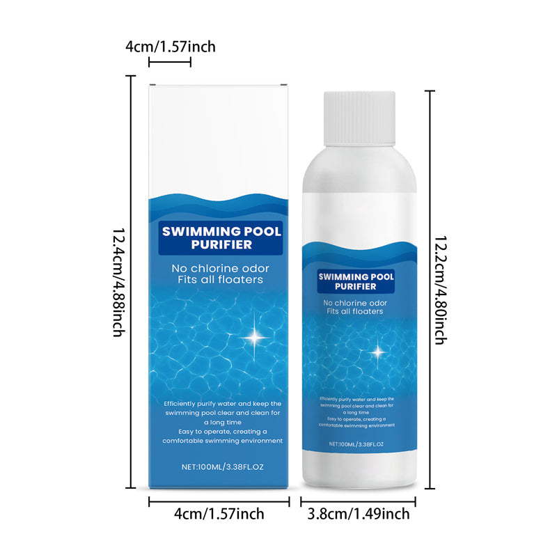 💧 Klärmittel für Schwimmbäder – kristallklares Wasser ganz ohne Aufwand! ✨ Schluss mit grünem Wasser und aggressiven Chemikalien – genießen Sie jederzeit ein gesundes, natürliches Badevergnügen. 🏊‍♂️💙