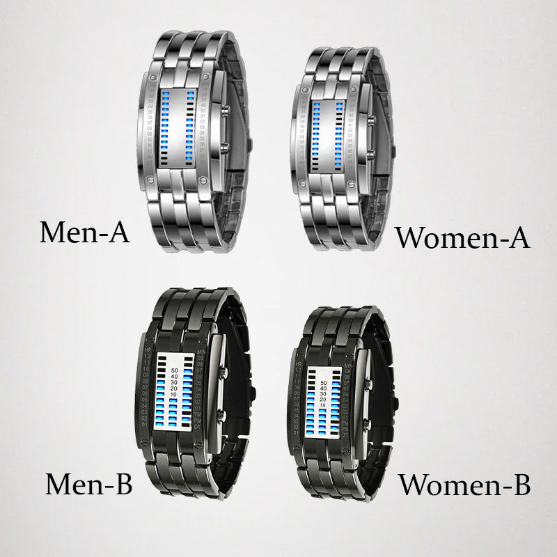 💫 HALF PRICE DEAL ⌚ Herren LED Binary-Uhr 🔥 futuristisch, hochwertig & ideal als Geschenk für den Freund 🎁
