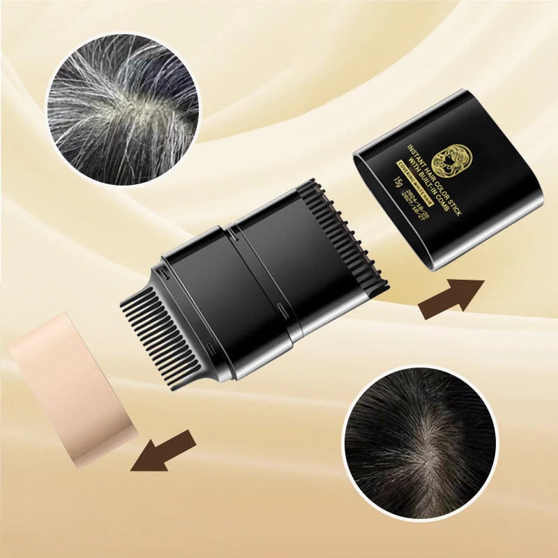 ⏰Begrenztes Angebot – 2 kaufen, 1 gratis!⚡🔥Sofort-Haarfarbenstift mit integriertem Kamm