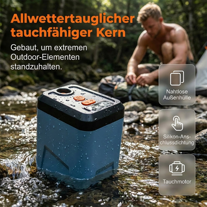 🚿🔋 50% RABATT! Kabelloser tragbarer Duschbooster – Selbstansaugend, USB-C aufladbar & vielseitig für Camping, Baustelle & Outdoor ✨