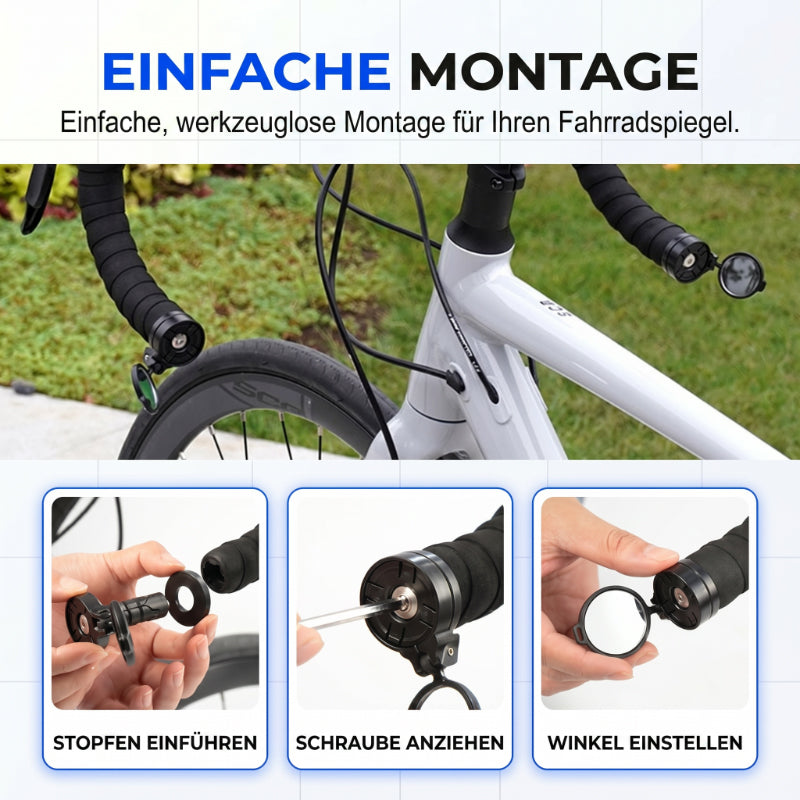 ⏰️Nur für kurze Zeit: 50 % Rabatt!🚲360° drehbarer HD-Weitwinkel-Fahrrad-Rückspiegel