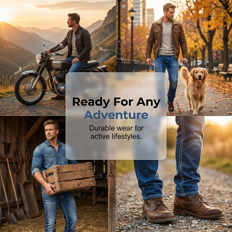 👖 AUSSERGEWÖHNLICHE AKTION 50% RABATT! ⏰ Herren Jeans mit Doppelnaht & Hoher Elastizität – Moderner Schnitt & Komfort – Strapazierfähiger Stretch-Stoff – Ideal für den Alltag oder Reisen – Zeitloser & Schlanker Look ✨🔥🛒