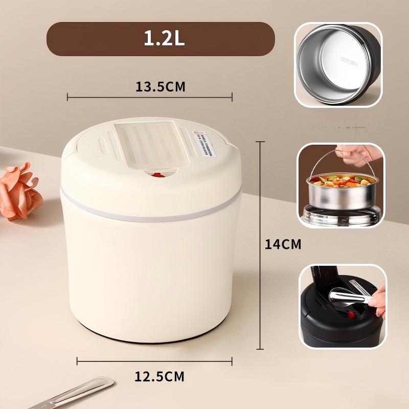 🥣🔥 50% RABATT! Vakuum-Thermobehälter mit Faltlöffel – Warme Mahlzeiten überall genießen! – Perfekt für Büro, Reisen & Camping ✨