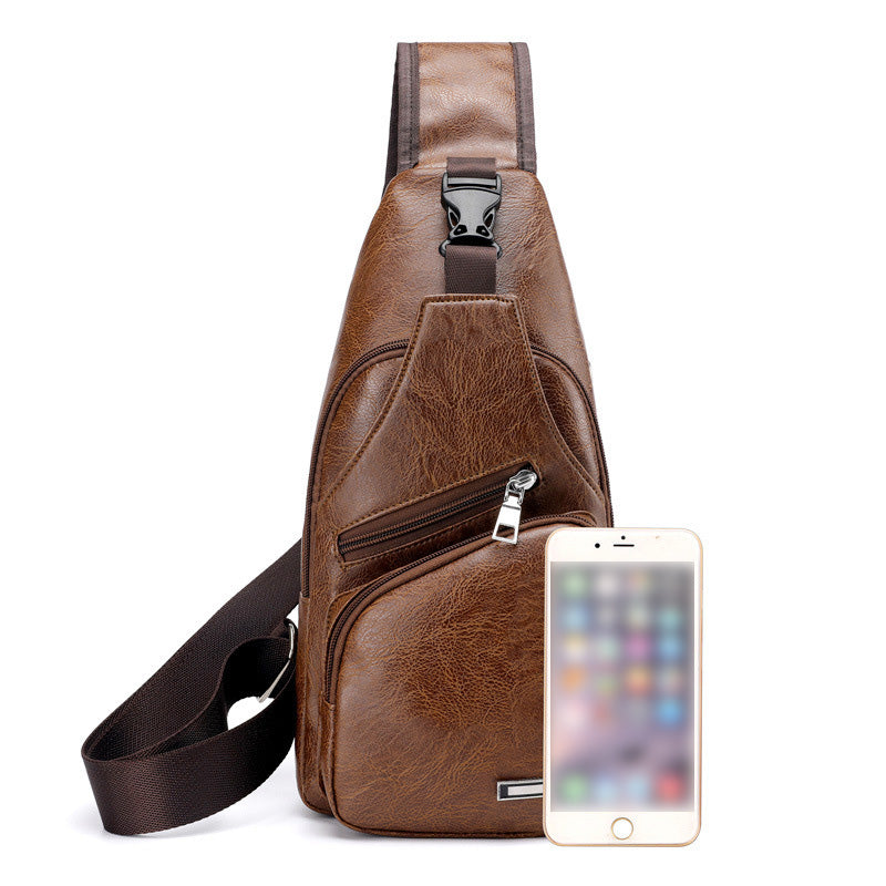 🎒 50% RABATT! 🎁 Multifunktionale Brusttasche aus hochwertigem Leder – Kompakt & praktisch – Ideal für Reisen, Alltag oder als stilvolles Accessoire – sicherer & bequemer Sitz 🧳✨🛡️