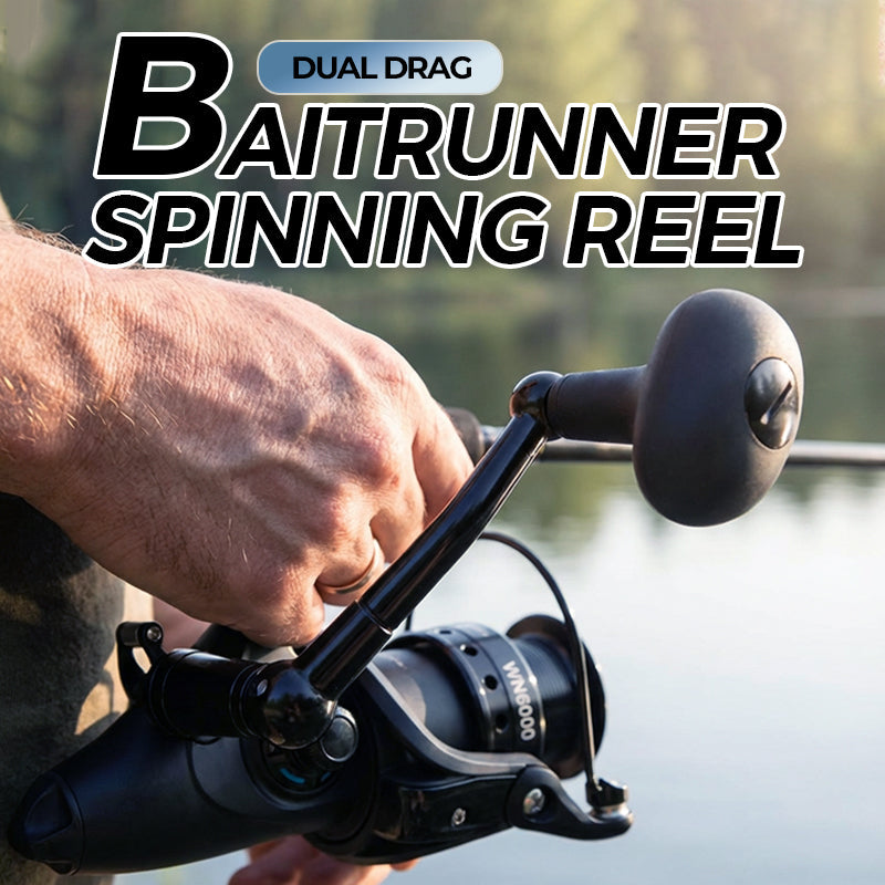 🌀🎣 50% RABATT! Baitrunner-Spinnrolle – Dual-Drag, leise, stabil, für Raubfisch & Friedfisch. 💪