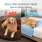 🐶 Kühlmatte für Hunde & Katzen ❄️ Atmungsaktiv, Kühlendes Liegekissen mit Kopfkissen für den Sommer