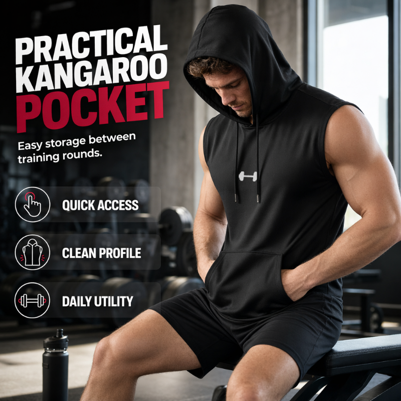 🎉 BEGRENZTE ZEIT 50% RABATT! 💪 Herren Sportliches Ärmelloses Kapuzenshirt – Maximale Bewegungsfreiheit & Leichter Atmungsaktiver Stoff 🏋️