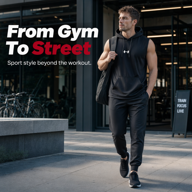 🎉 BEGRENZTE ZEIT 50% RABATT! 💪 Herren Sportliches Ärmelloses Kapuzenshirt – Maximale Bewegungsfreiheit & Leichter Atmungsaktiver Stoff 🏋️