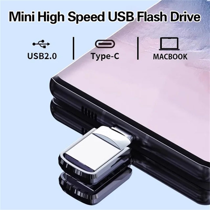 🔥 50% RABATT! 💾 2-in-1 USB-Stick mit USB-C & USB-A ✨ Schnelle Datenübertragung, Drehbares Metallgehäuse & Für Smartphone, Tablet und PC