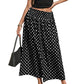 ⏳Zeitlich begrenzter 50% Rabatt⏰Damen Gepunkteter Midi-Rock🌟👗