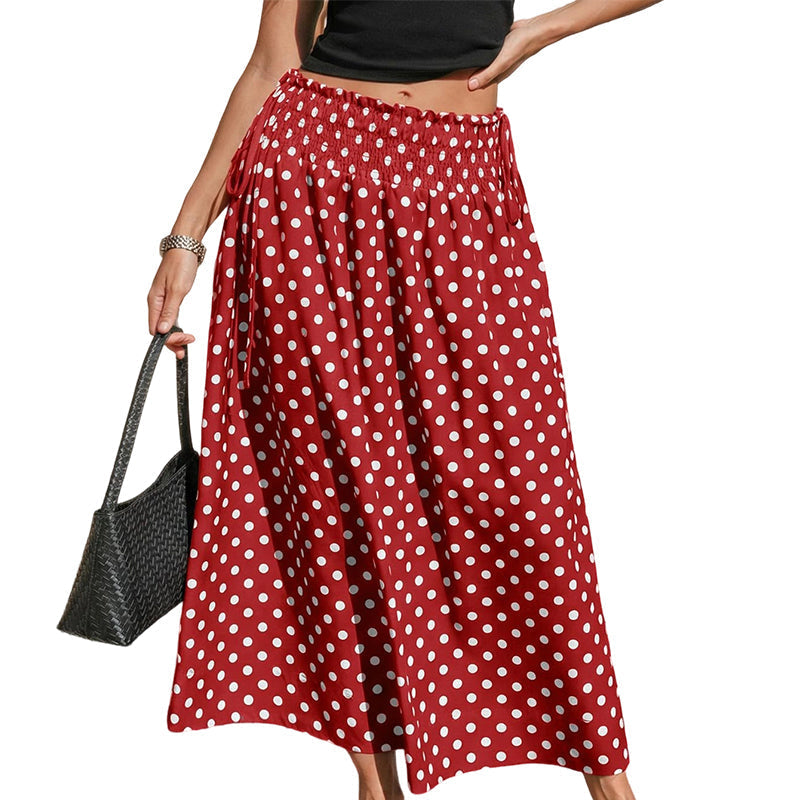⏳Zeitlich begrenzter 50% Rabatt⏰Damen Gepunkteter Midi-Rock🌟👗