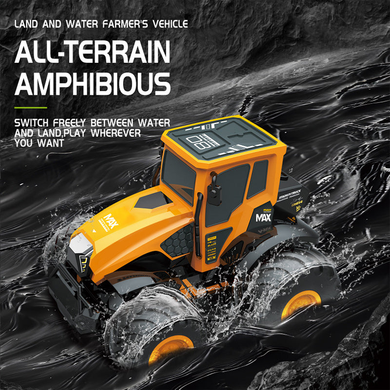 Amphibisches Allgelände-RC-Traktor-Spielzeugauto