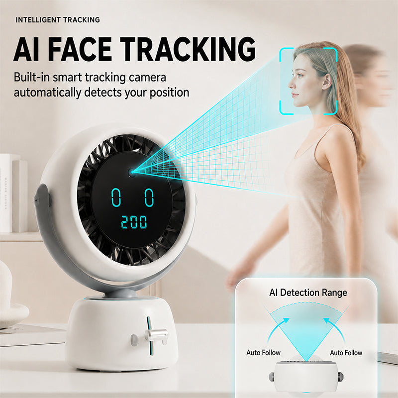 Intelligenter Gesichtsverfolgung Desktop-Ventilator